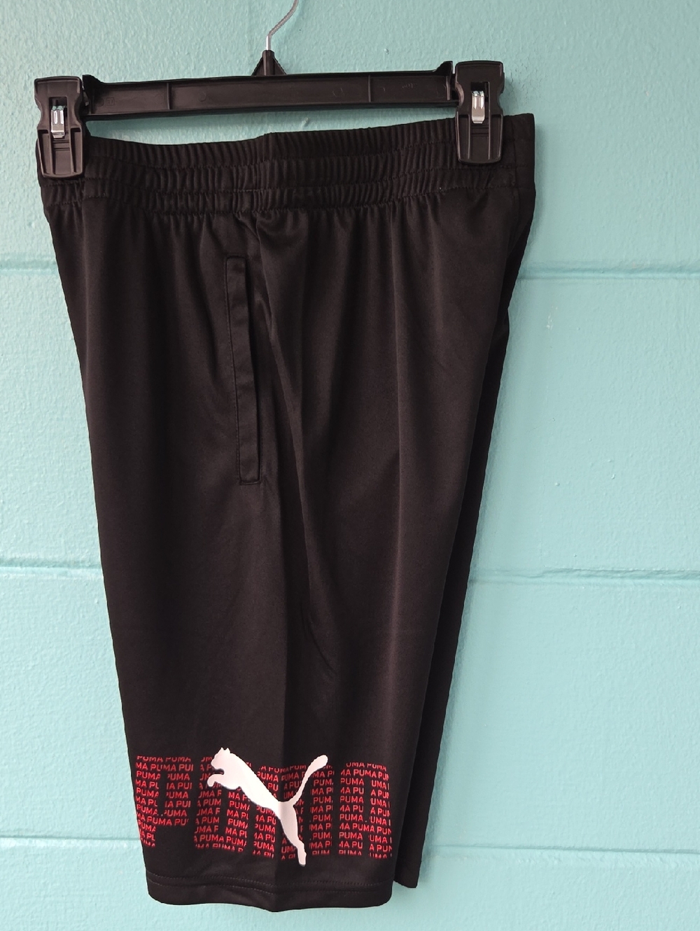 2/$15 NWT "Puma" Logo Lab Essential Boys Shorts Size Large